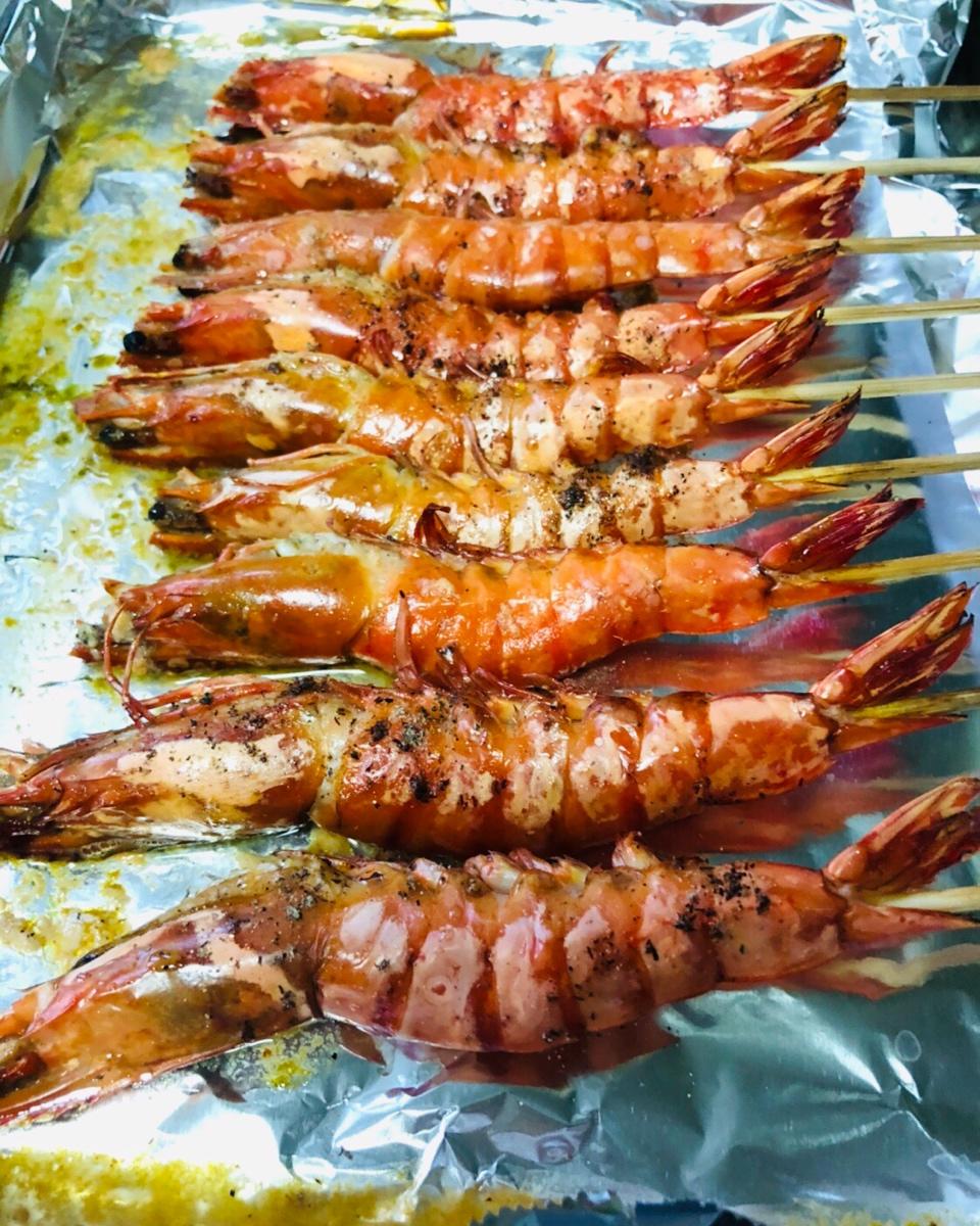 椒盐烤虾