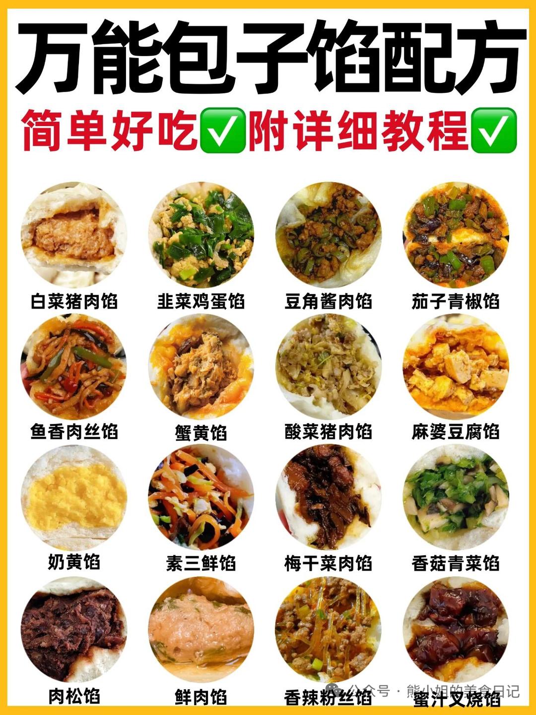 包子馅配方