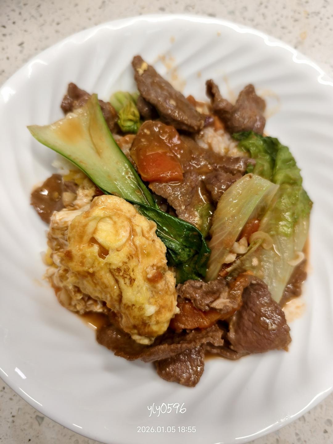 酸甜浓郁～超开胃🔥番茄滑蛋牛肉饭