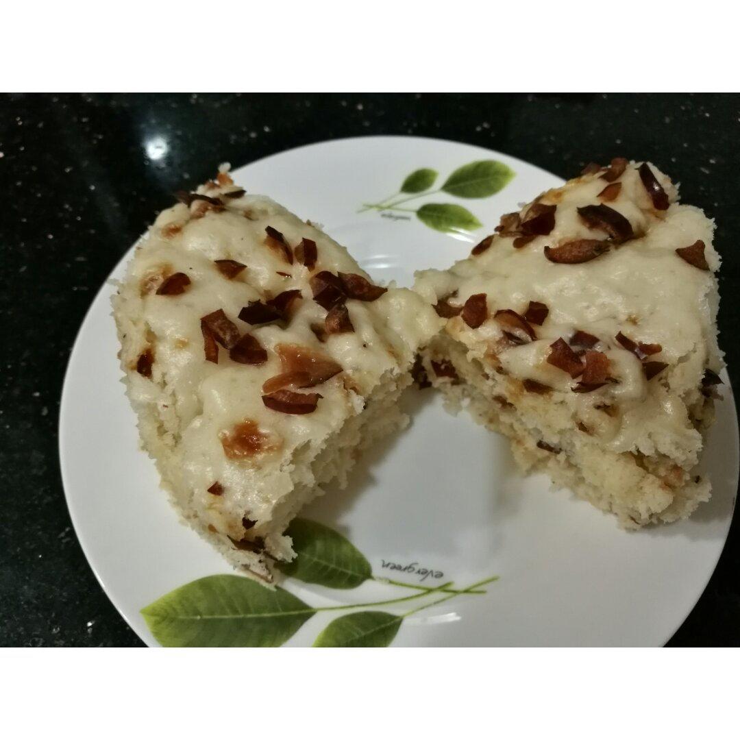 不用揉面，简单易做的——蔓越莓发糕