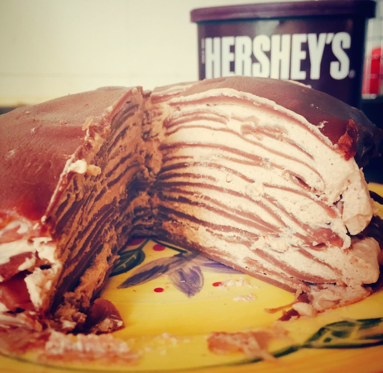 巧克力千层可丽饼