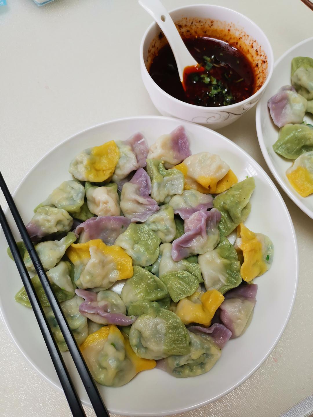 彩色水饺