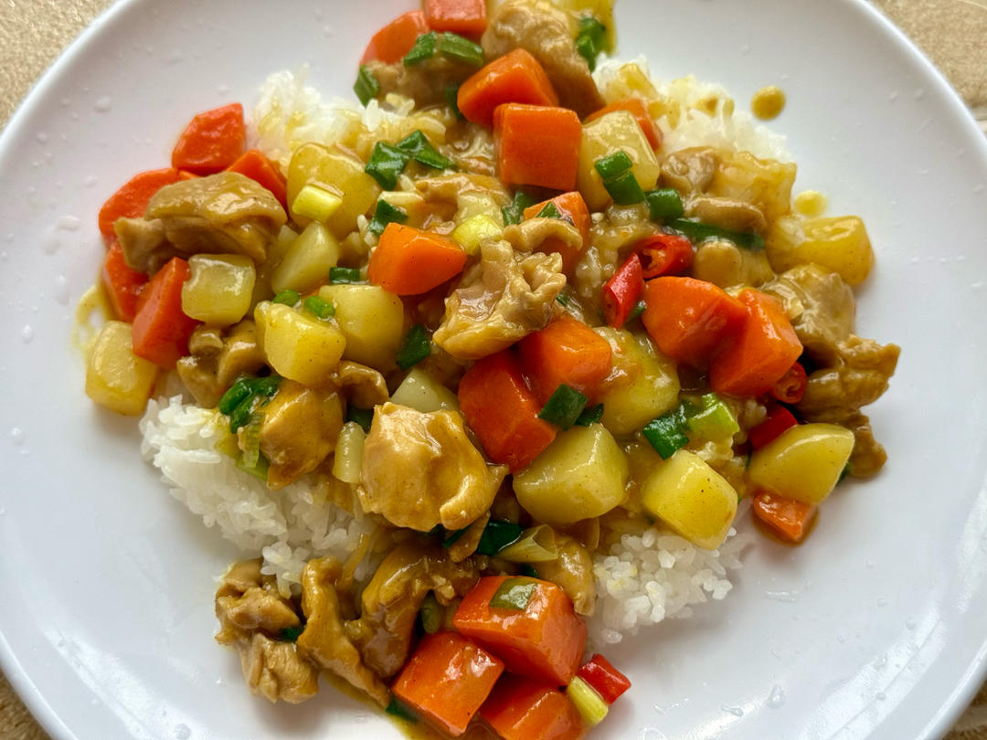 咖喱鸡饭（大学生宝宝入门教程）