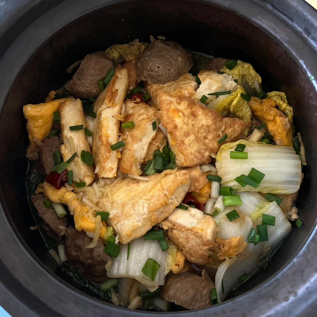 白菜豆腐煲