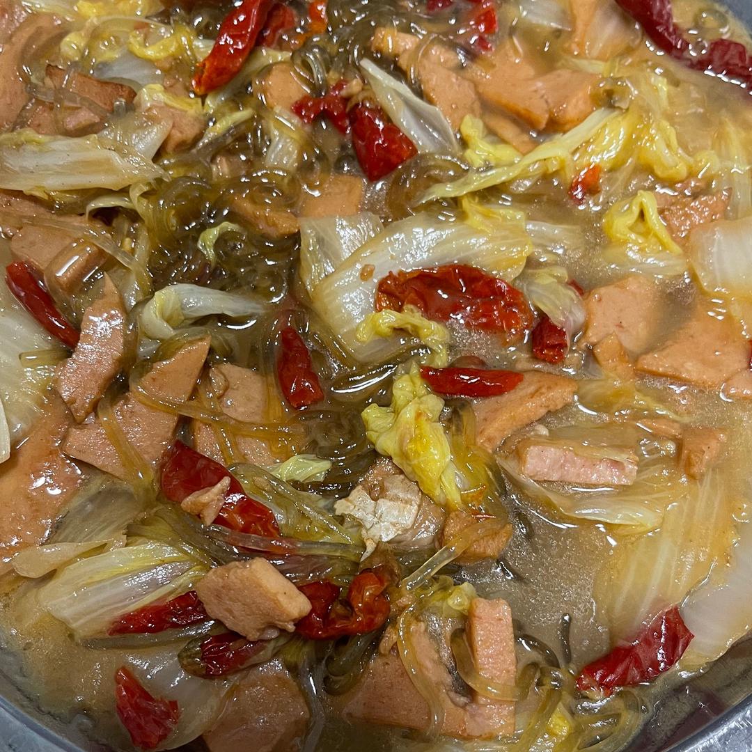 白菜粉条（妈妈）的做法