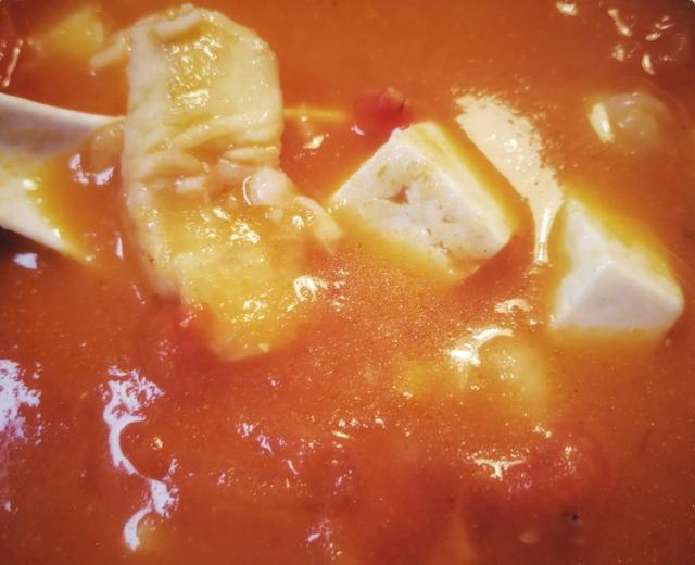 番茄鳕鱼豆腐浓汤的做法