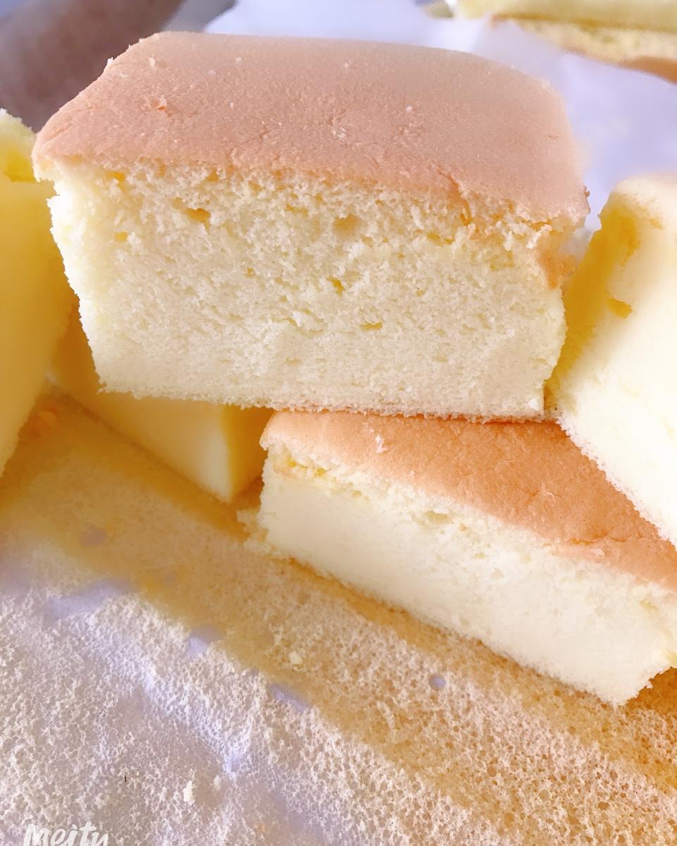 一大盘好吃过瘾的棉花蛋糕