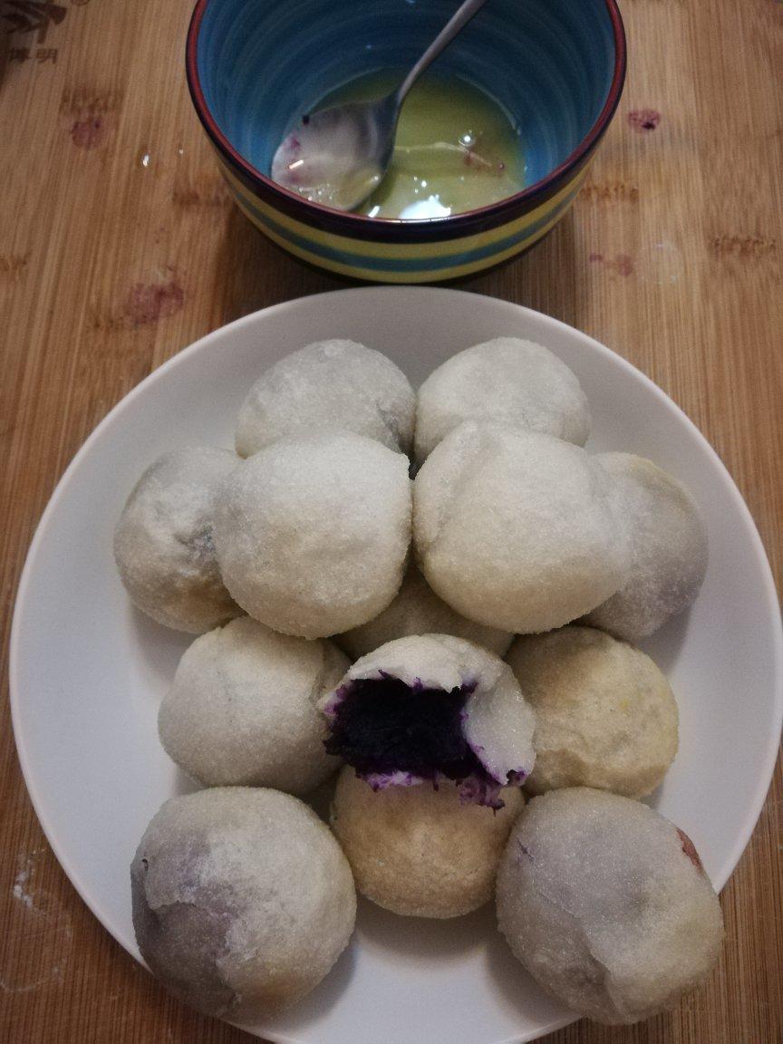 给自己的减肥餐-紫薯糯米糍