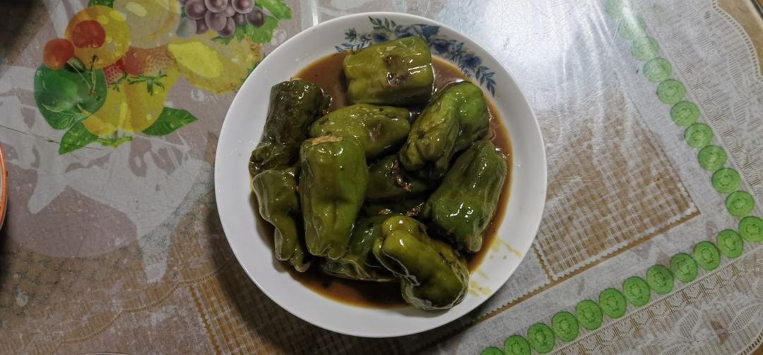 青椒灌肉