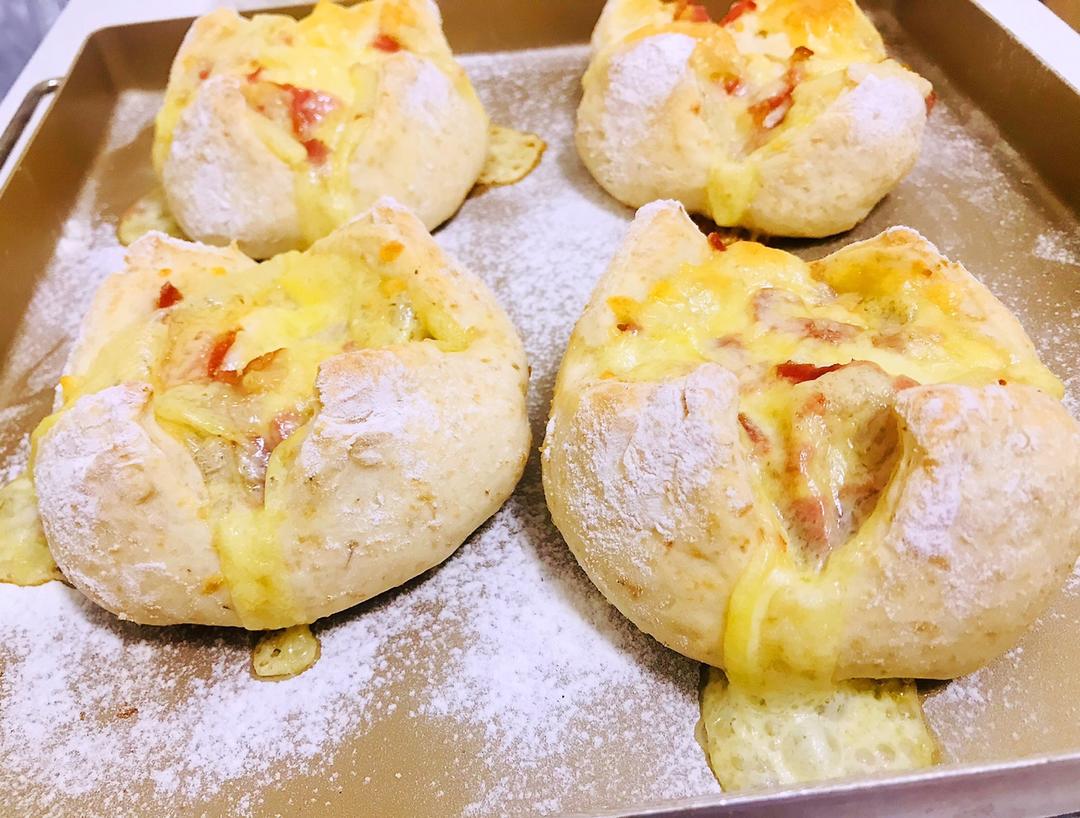 全麦芝士熔岩面包