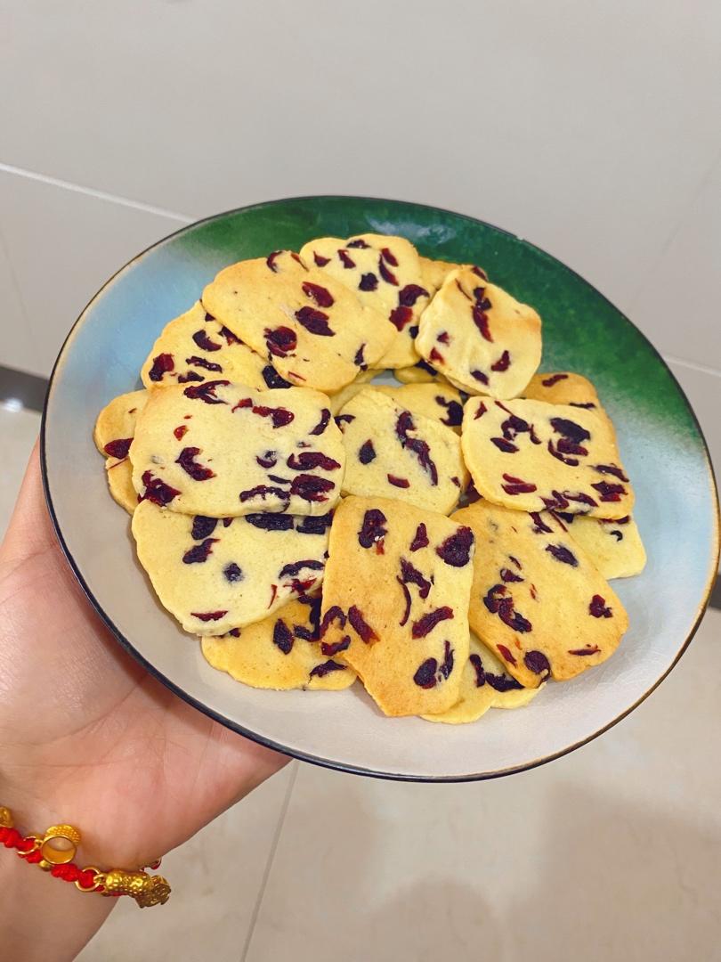 低糖少油版蔓越莓饼干