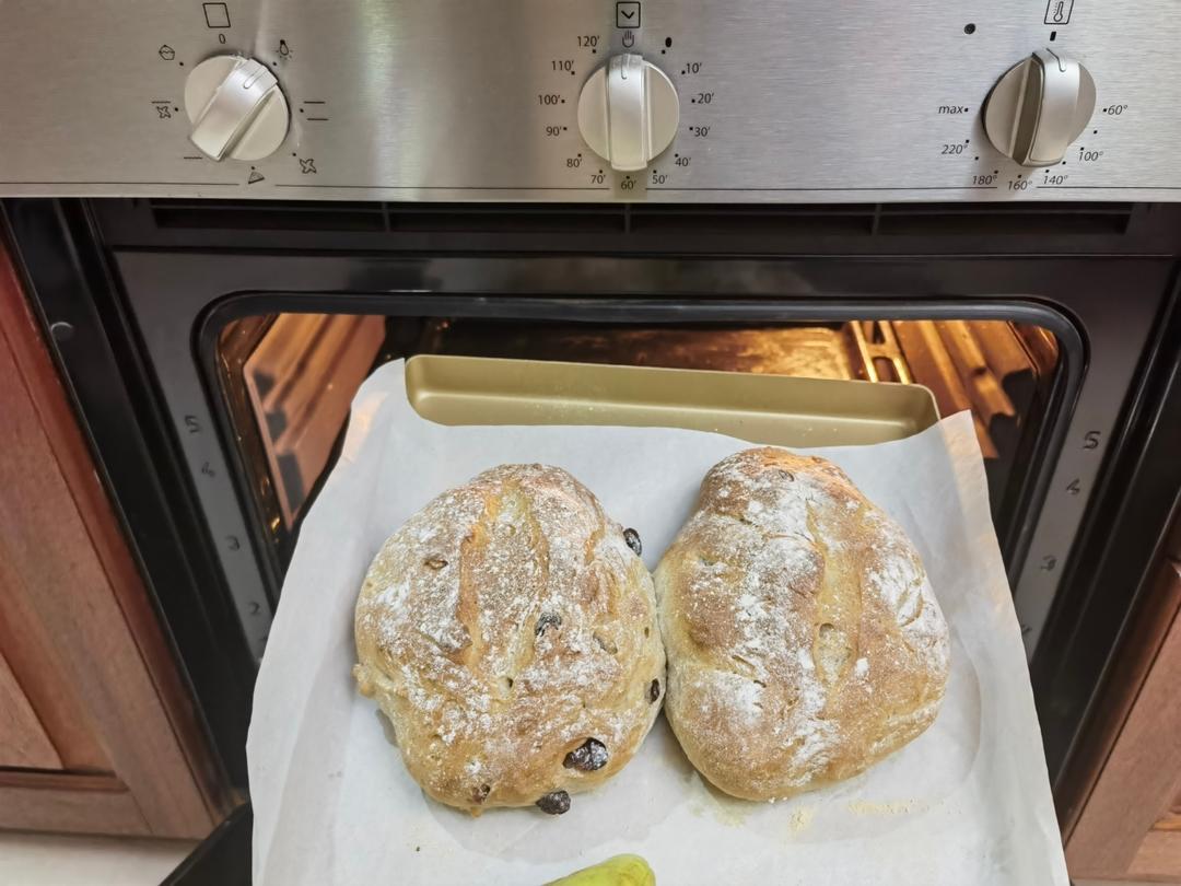 全麦蔓越莓核桃软欧包