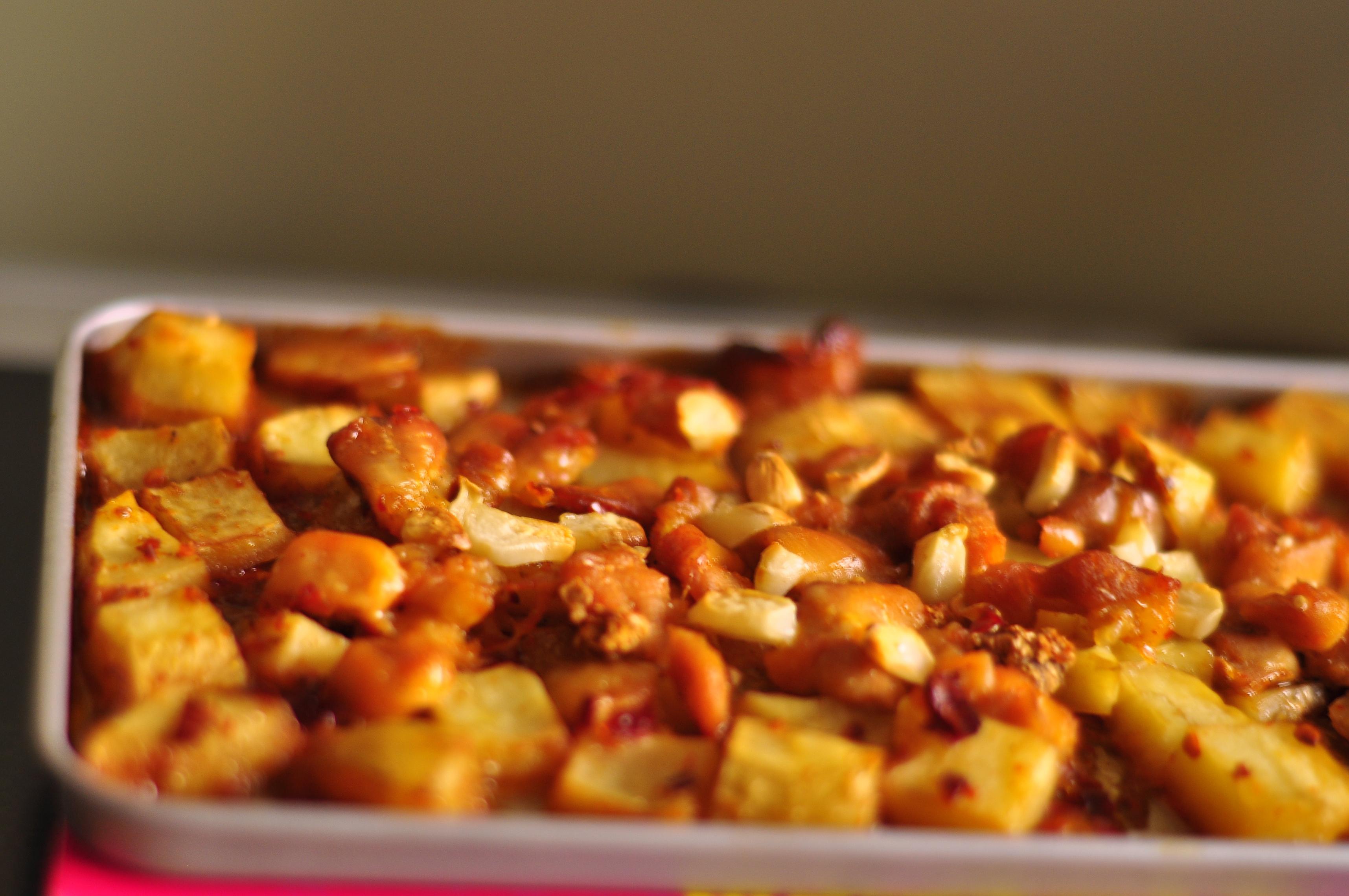 新奥尔良烤鸡腿土豆