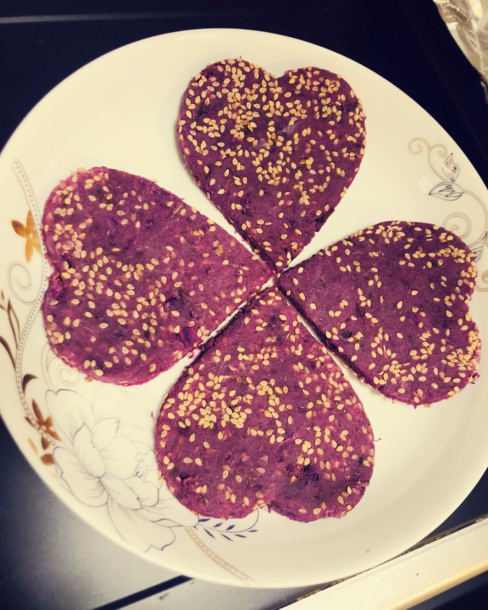 减肥必备紫薯饼