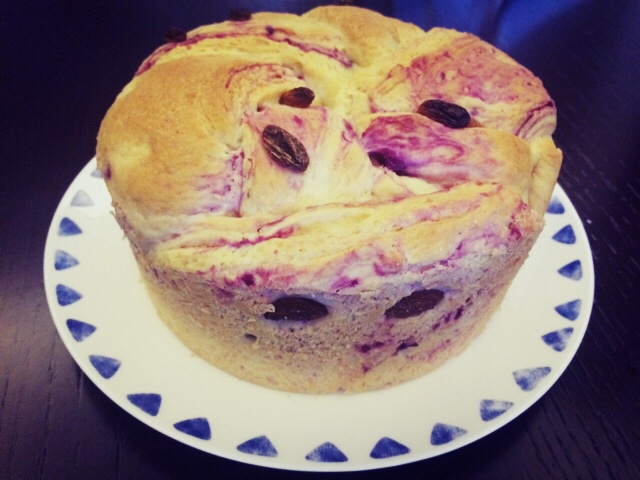 紫薯手撕面包（无需揉出膜）