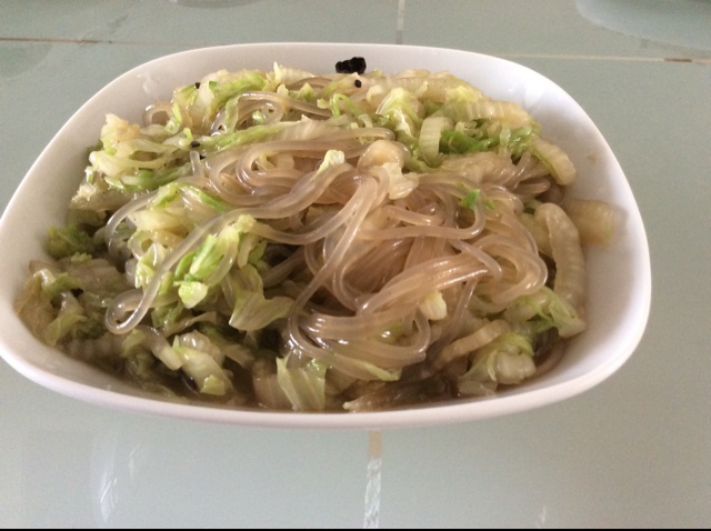 白菜豆芽拌粉条
