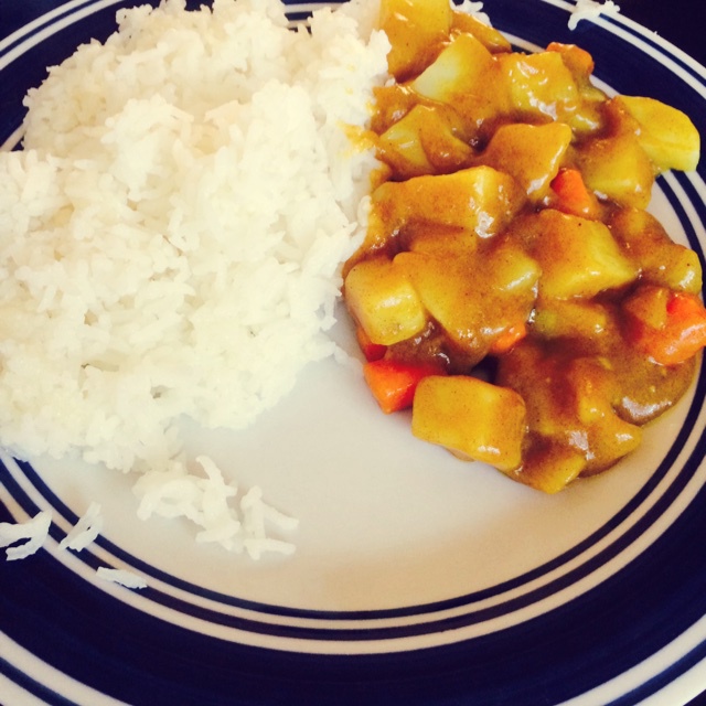素咖喱饭