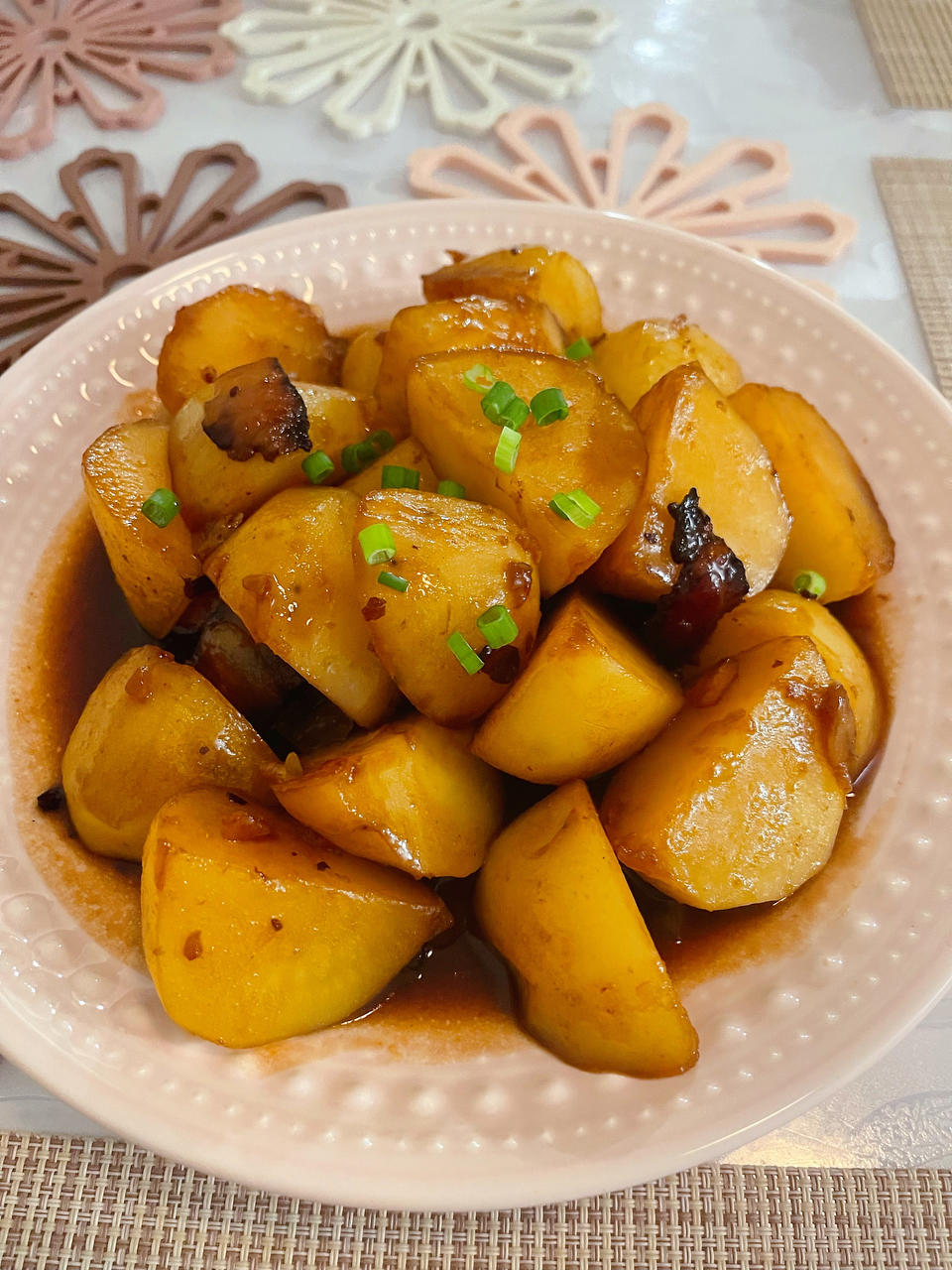 不放盐的腊肉土豆片
