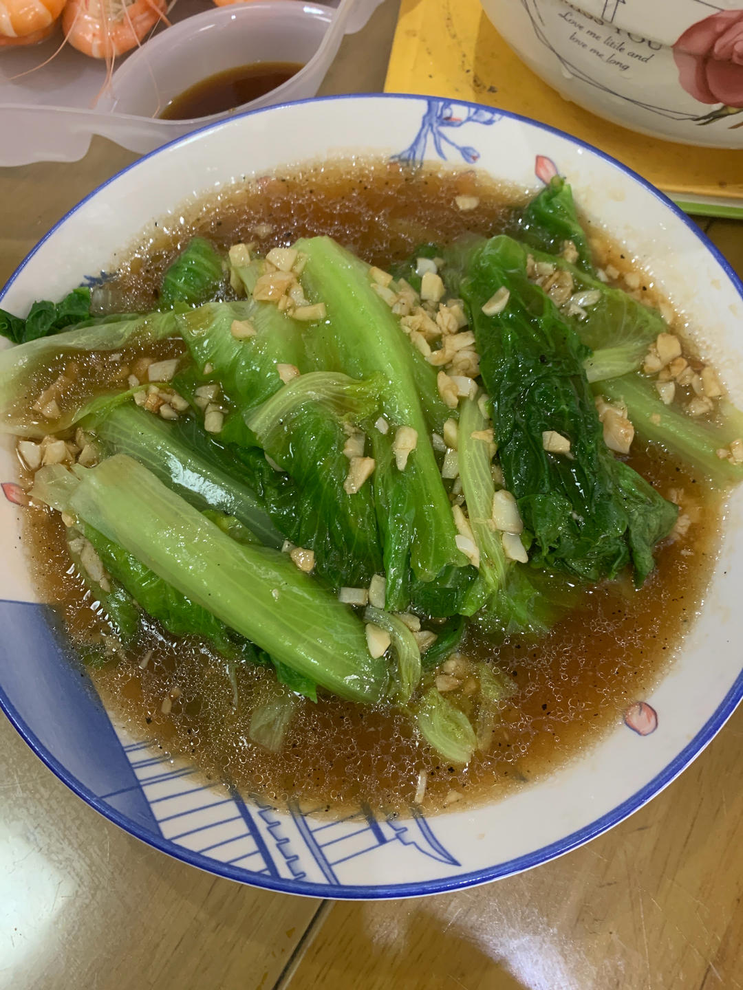 蒜蓉生菜，3分钟搞定