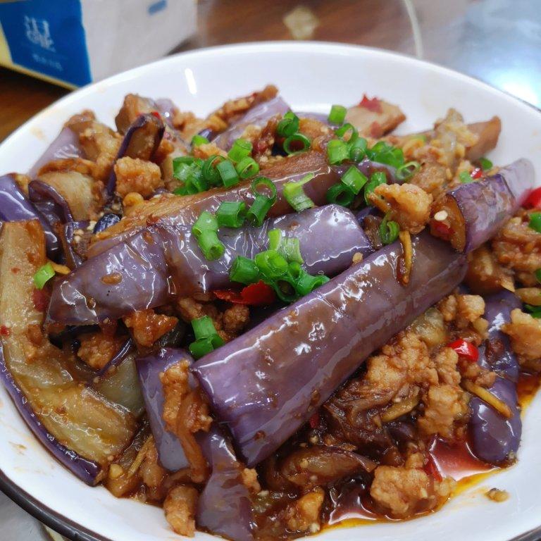 红烧肉沫茄子
