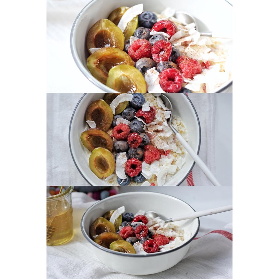 多口味牛奶钢切早餐燕麦粥丨健康·三餐