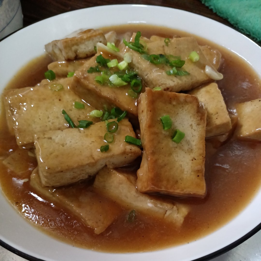 手掰葱油豆腐