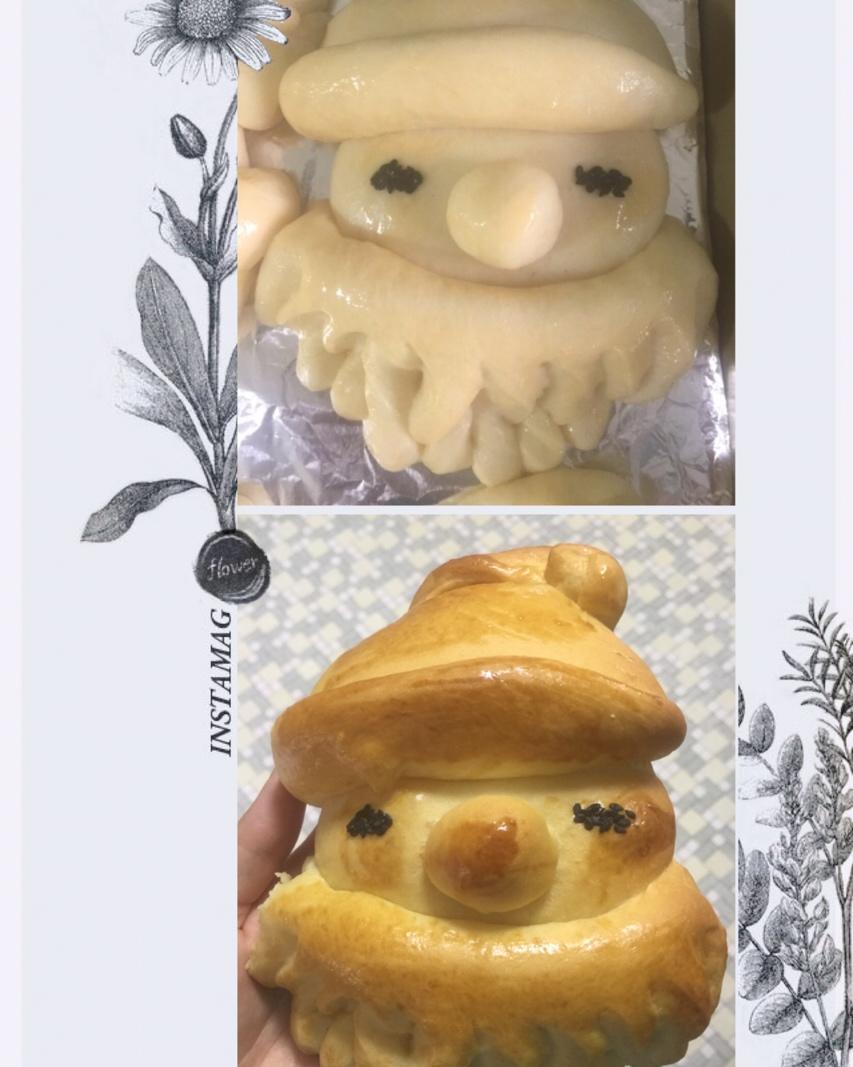 迷你圣诞老人面包