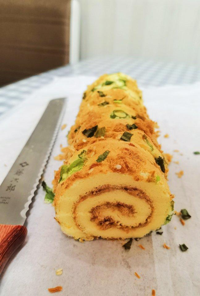 记忆微凉520做的戚风蛋糕卷