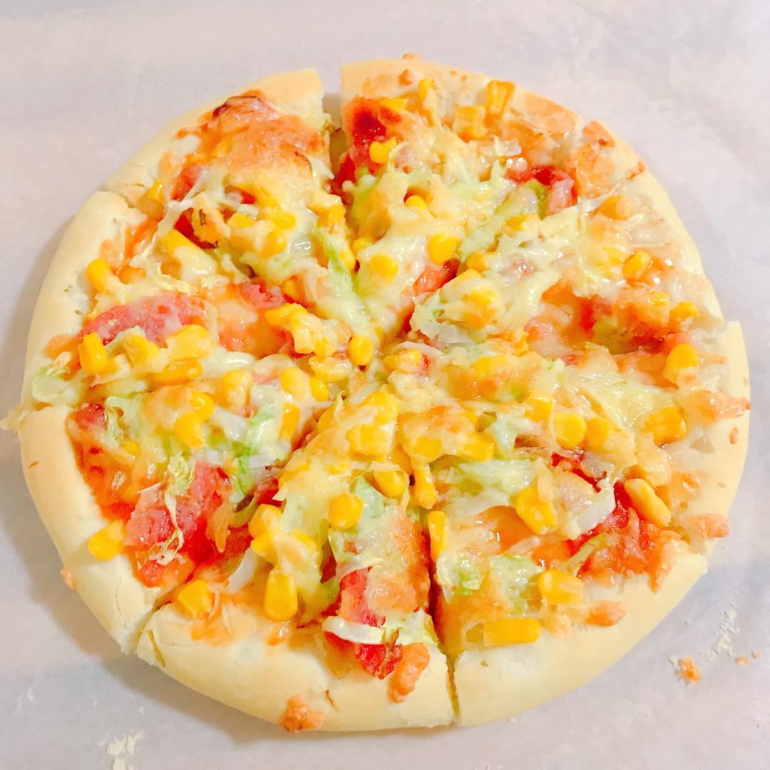 兔兔被人注册了做的8寸纯手工什锦披萨