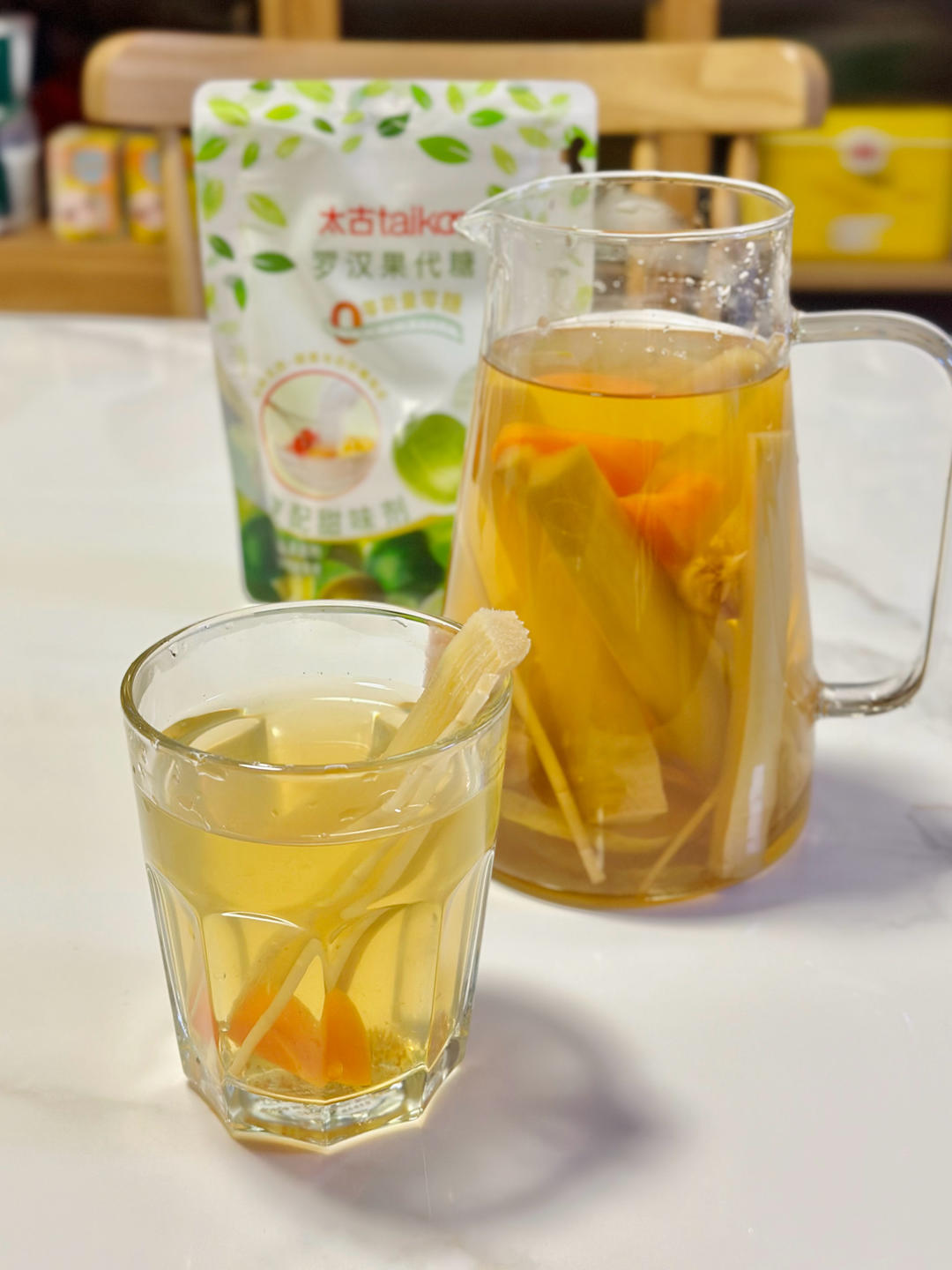 茅根竹蔗雪梨饮