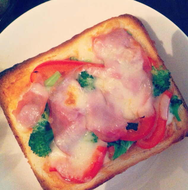 吐司培根小批萨