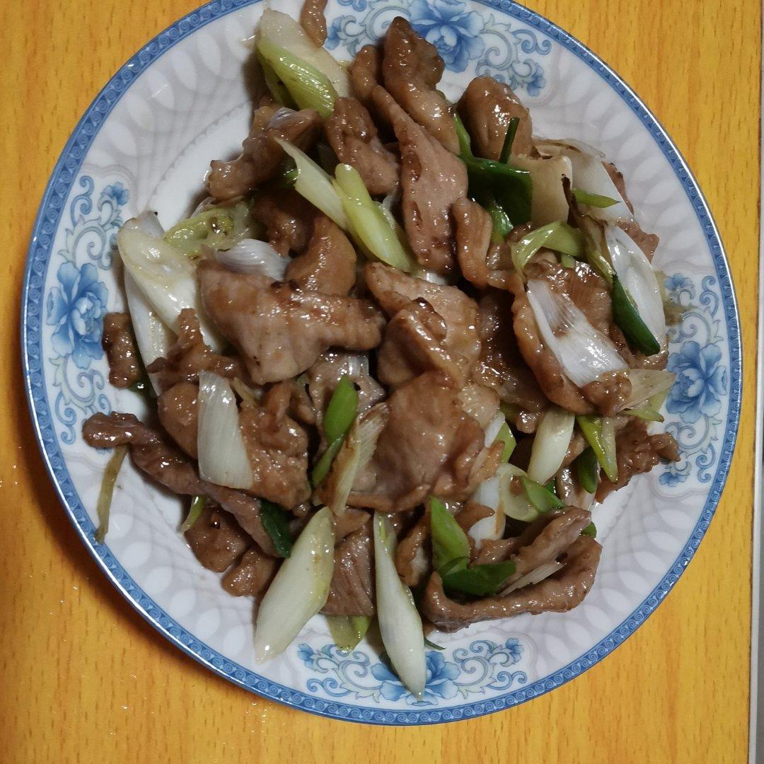 葱爆肉片