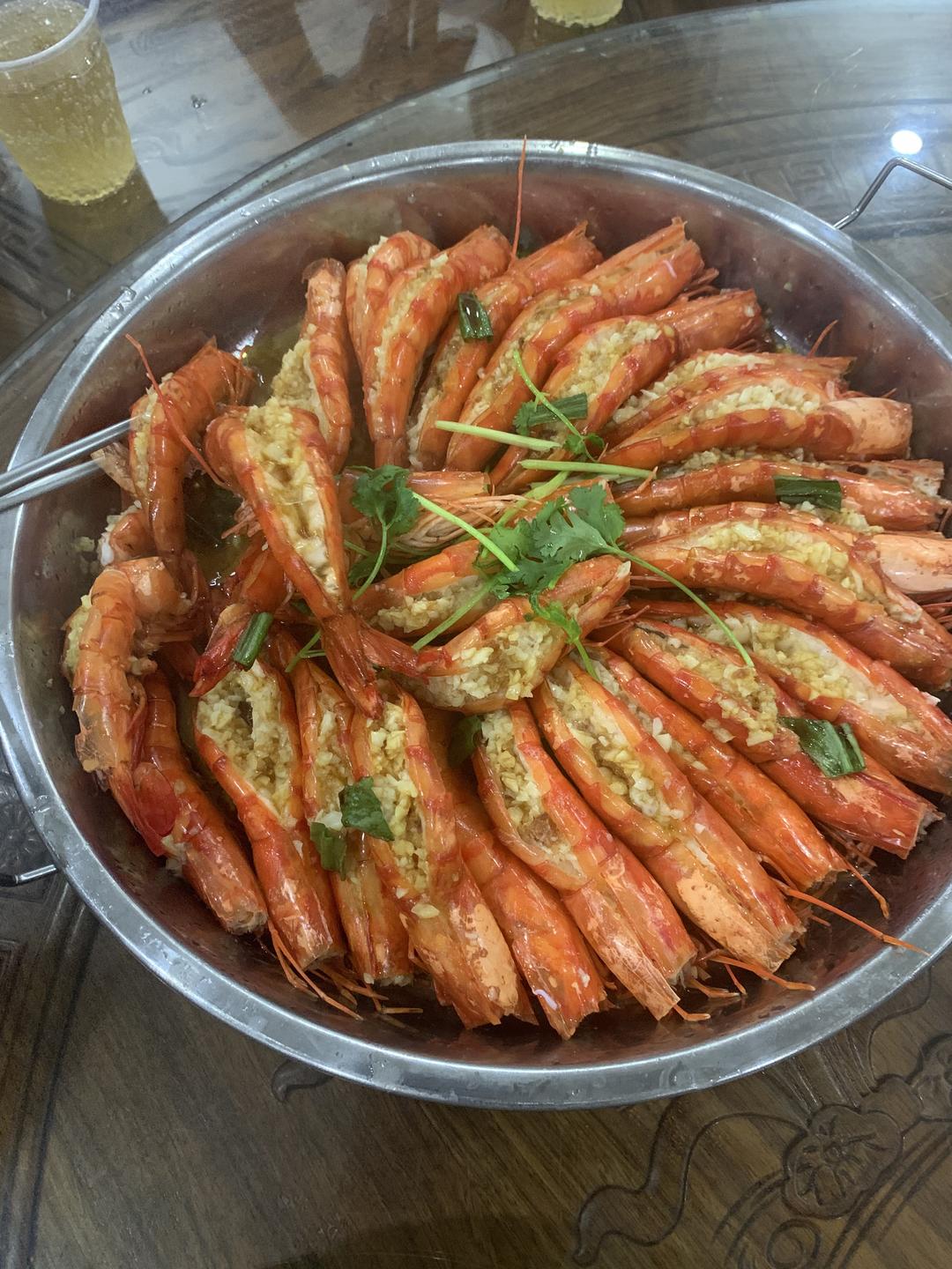 蒜蓉开边九节虾