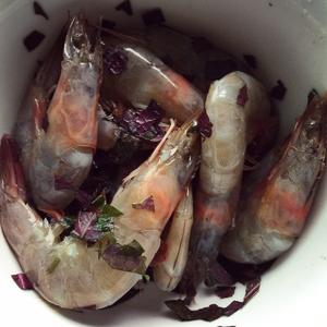 烤海白虾的做法 步骤2