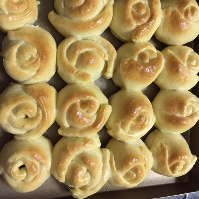 玫瑰花面包
