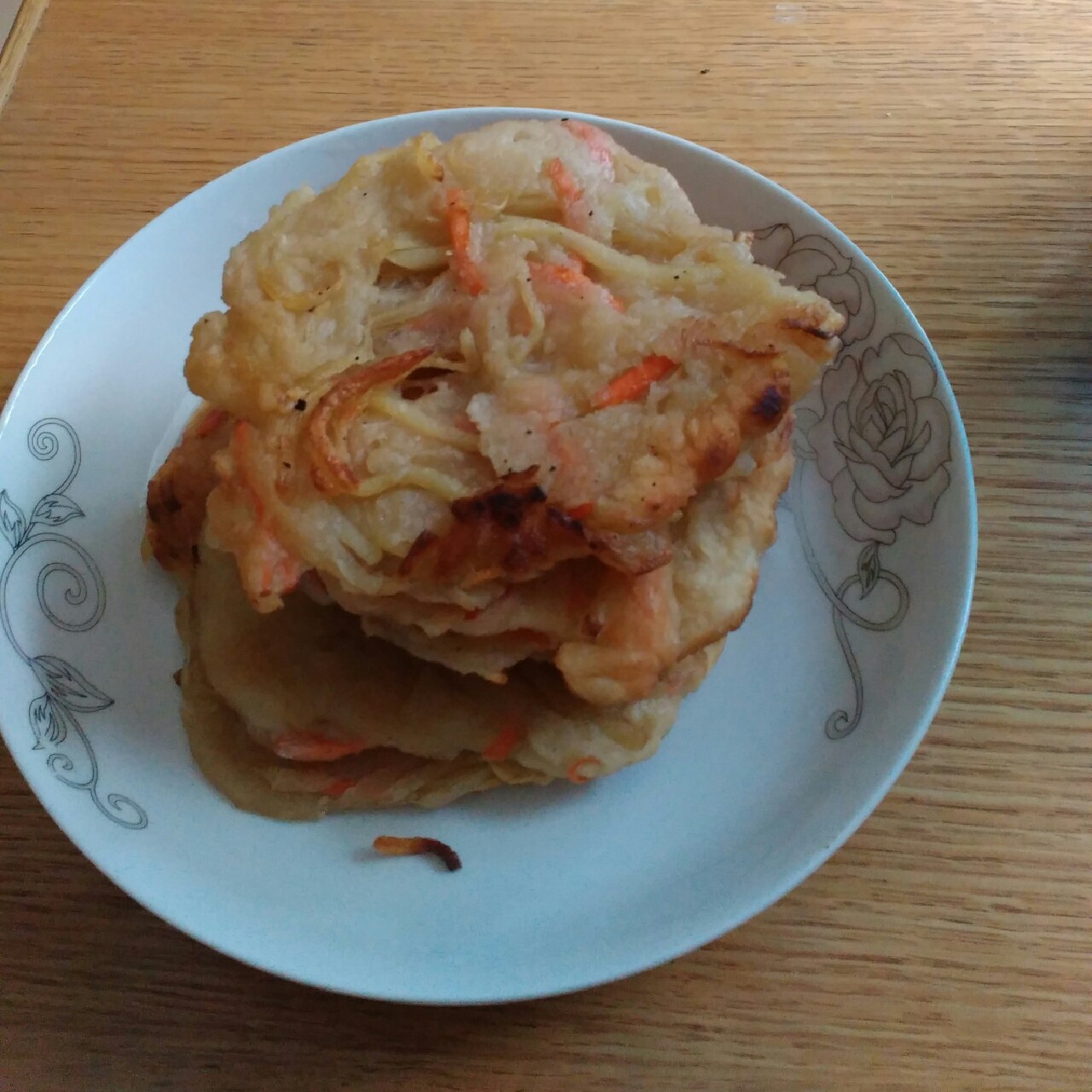 土豆胡萝卜丝煎饼