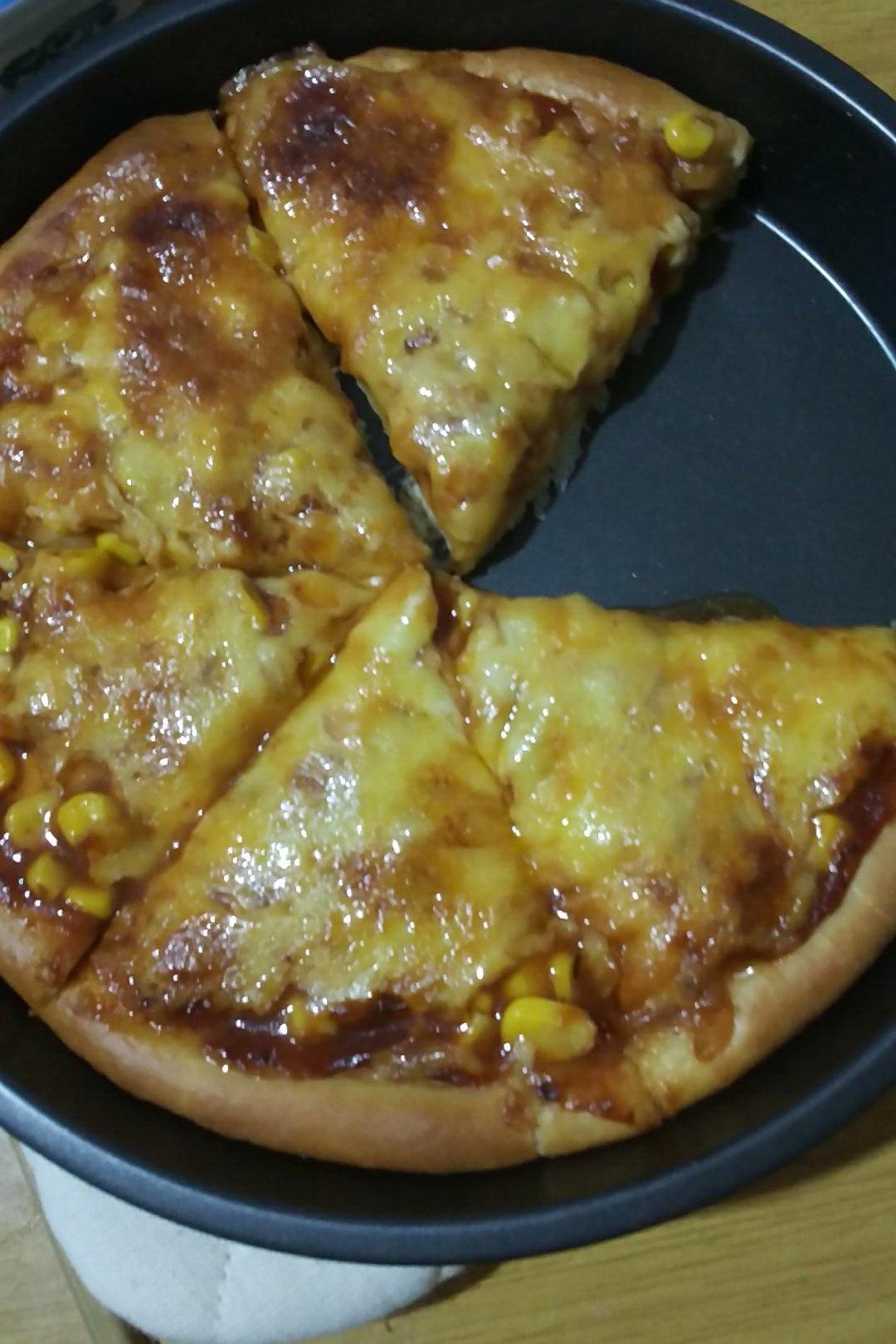 y-412做的甜玉米披萨