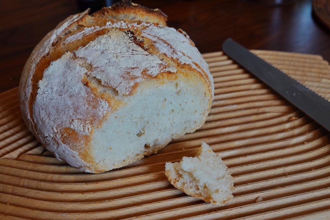 欧包/乡村面包-无油不用揉 No Knead Bread