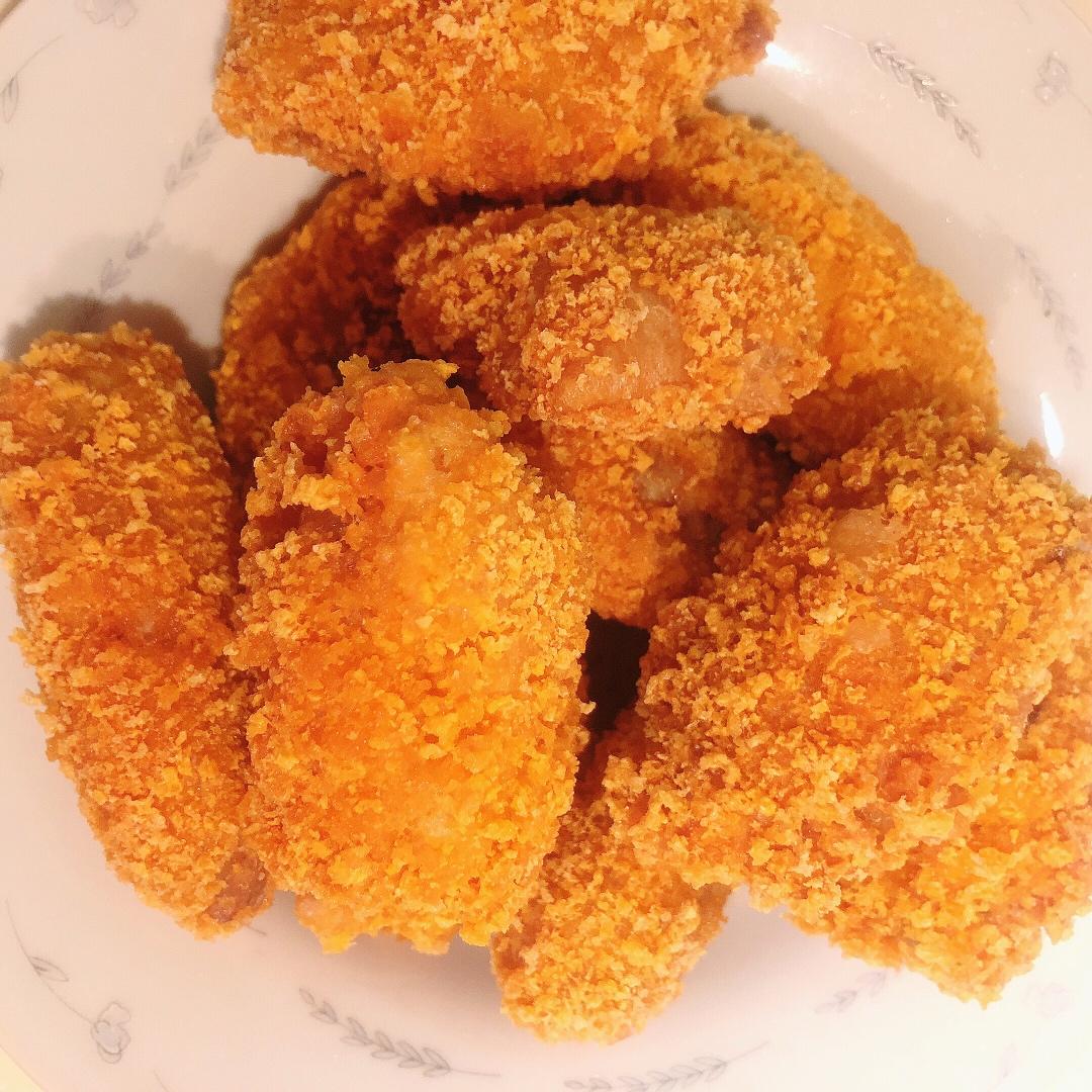面包糠炸鸡翅