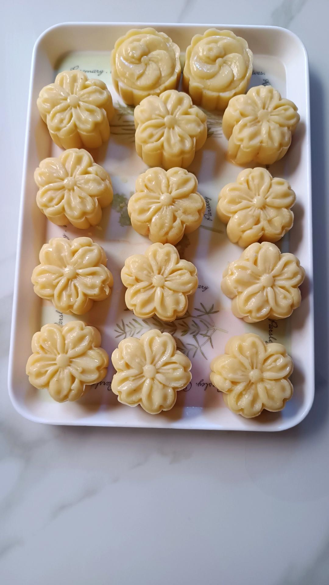 清凉解暑✅简单快手版‼️奶香流心绿豆糕
