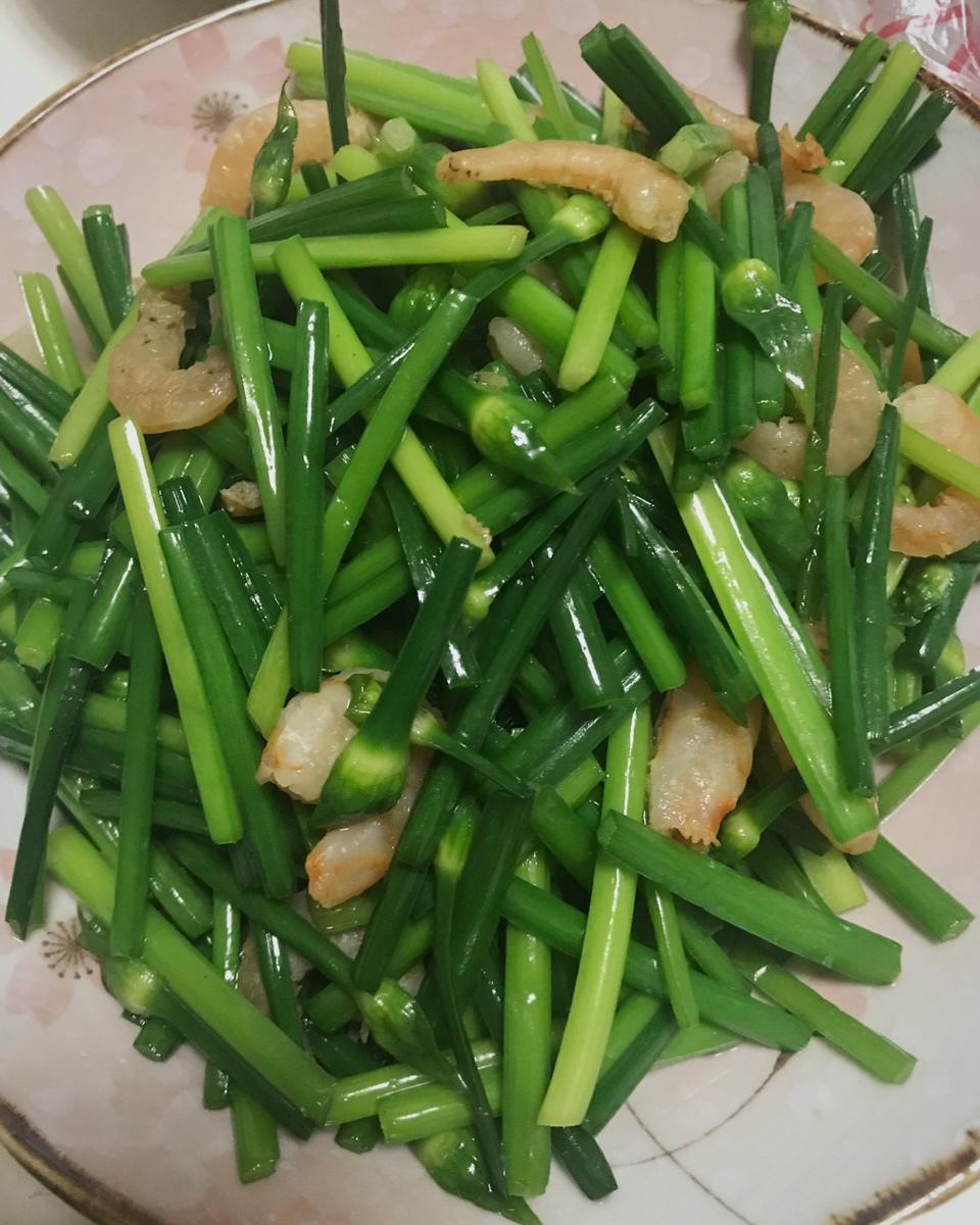 虾干炒韭菜花