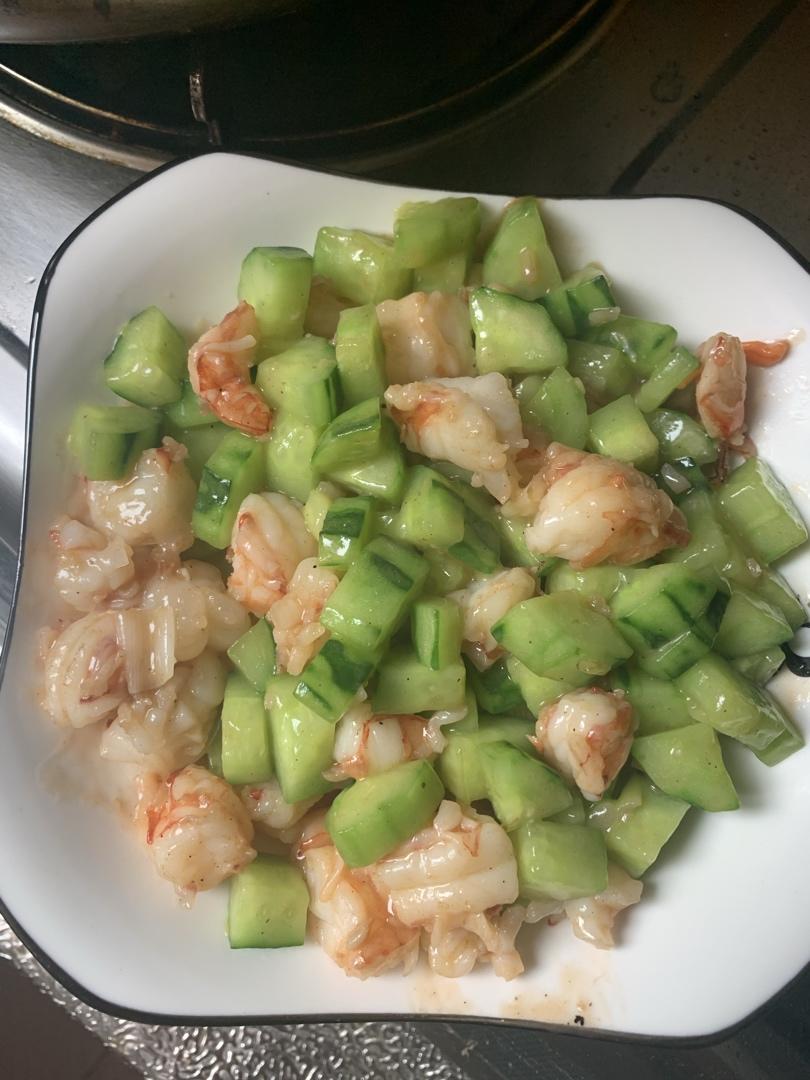 黄瓜炒虾仁