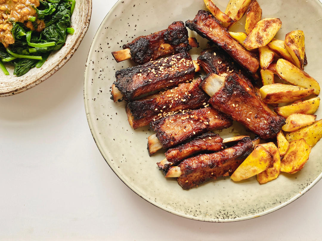 蒜香烤排骨（烤箱版）