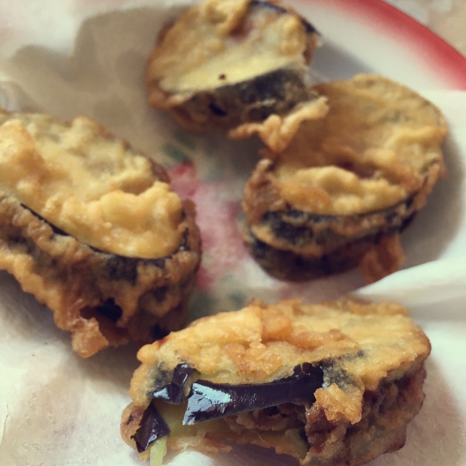 香炸茄盒-家乡的味道 Stuffed Fried Eggplant with Pork