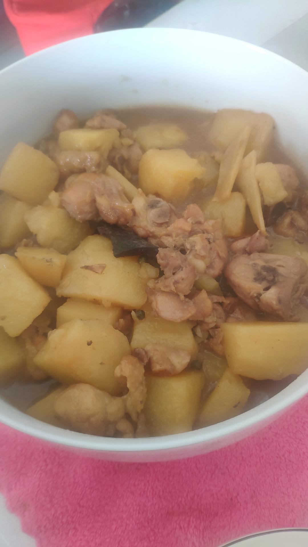 东北家常菜 红烧鸡腿炖土豆