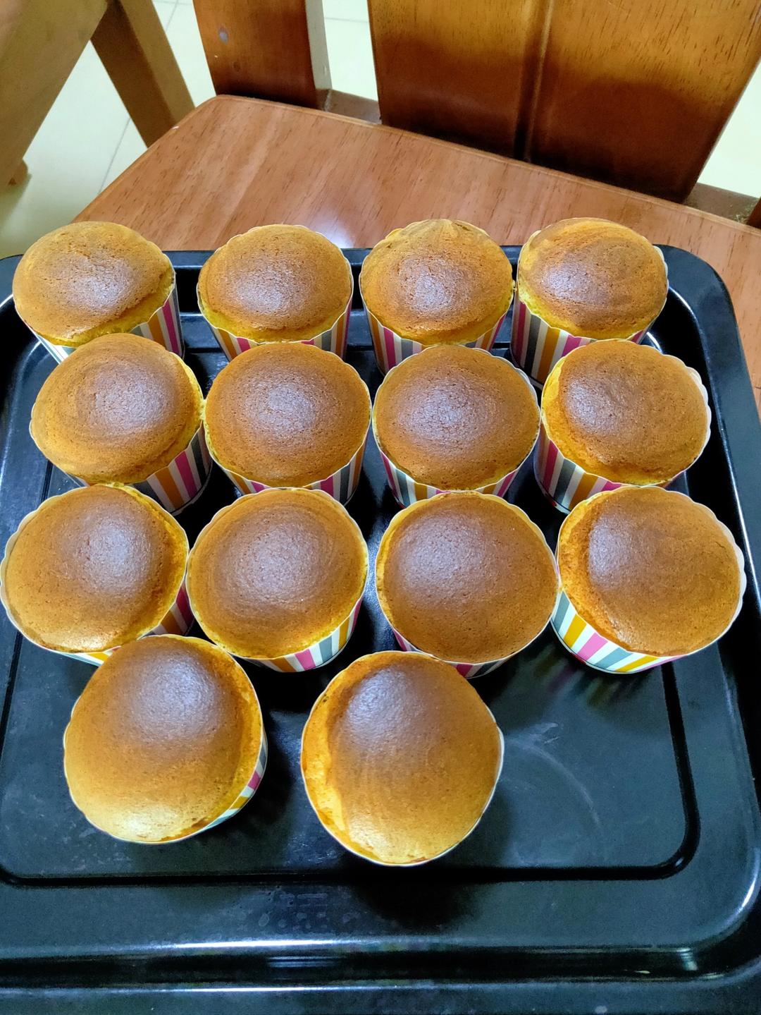 纸杯蛋糕 8寸戚风蛋糕的量