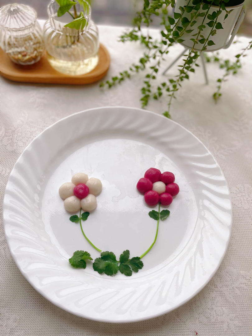 花朵汤圆