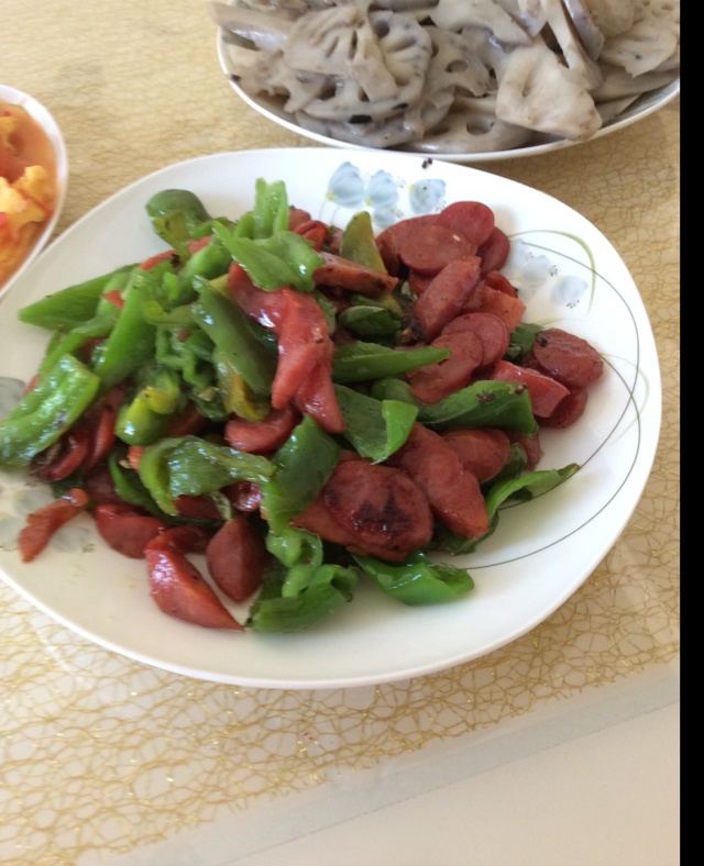 青椒炒香肠