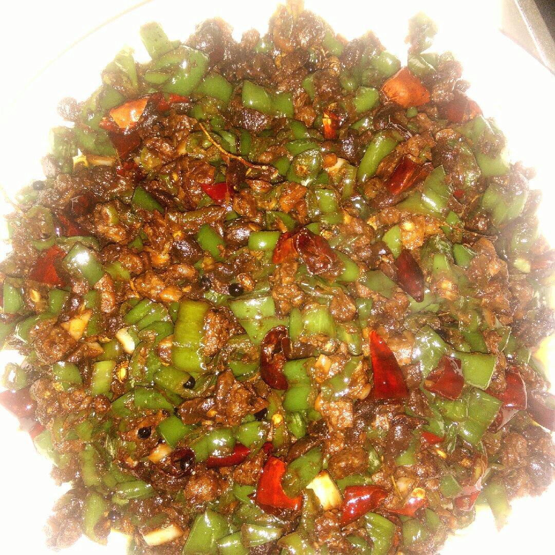 飘香青椒牛肉末