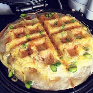 鸡蛋葱油Waffle的做法 步骤4